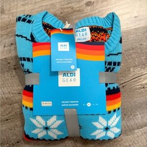ALDI Gear Blue Holiday Sweater